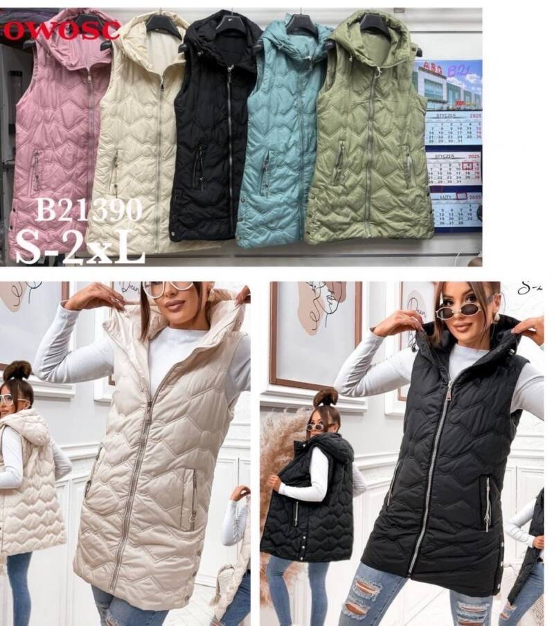 Kamizelka damska Roz S-2XL, 1 Kolor .Paczka 5 szt